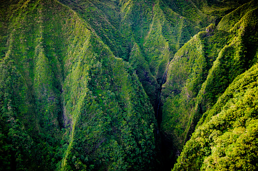 Ko'olau Mountain range on Oahu