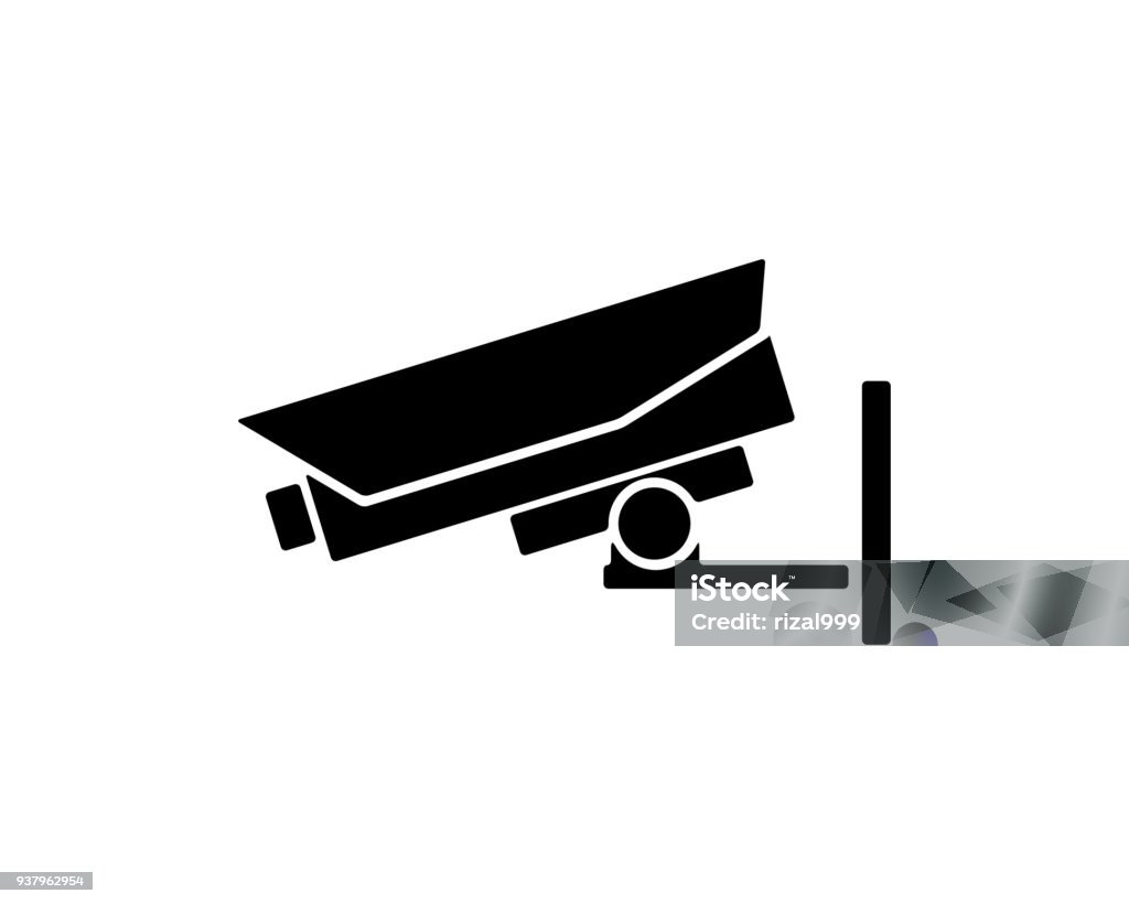 security camera icon design illustration,silhouette design style security camera icon design illustration,silhouette design style, designed for print and web Black Color stock vector