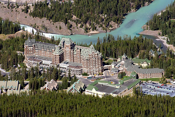 istock Resort Hotels at Banff, Alberta, Canada 93796891