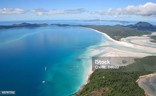 Aerial View Of Whitehaven Beach On Whitsunday Island Australia Stock Photo - Download Image Now