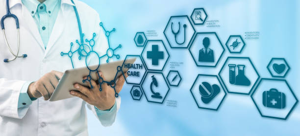 istock Doctor with Medical Healthcare Icon Interface 937982966