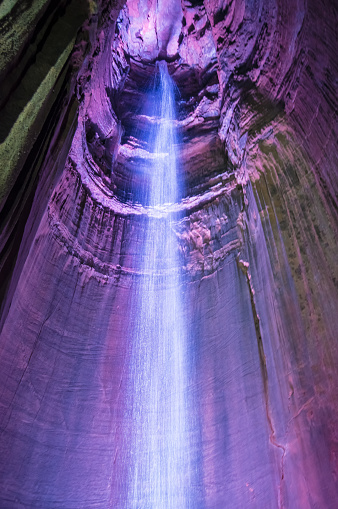 Ruby Falls - Illuminated View