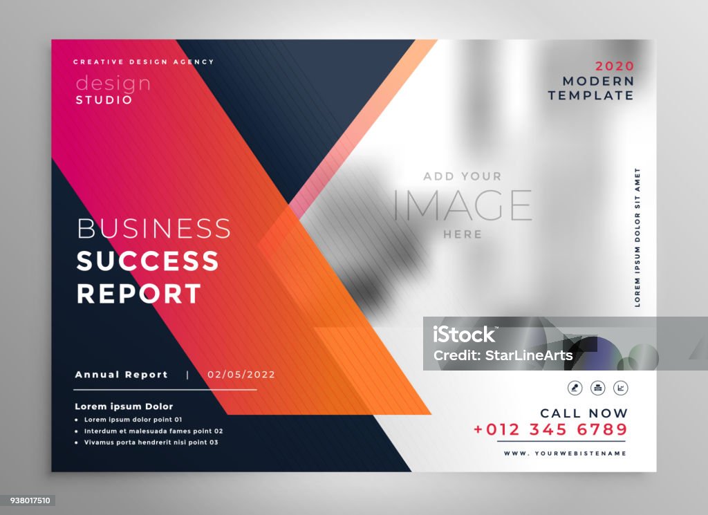 creative business flyer design template Template stock vector