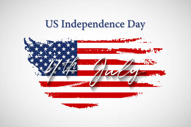 istock Vintage USA flag with US Independence Day 4 July text. Vector American flag on grunge texture. 938023170