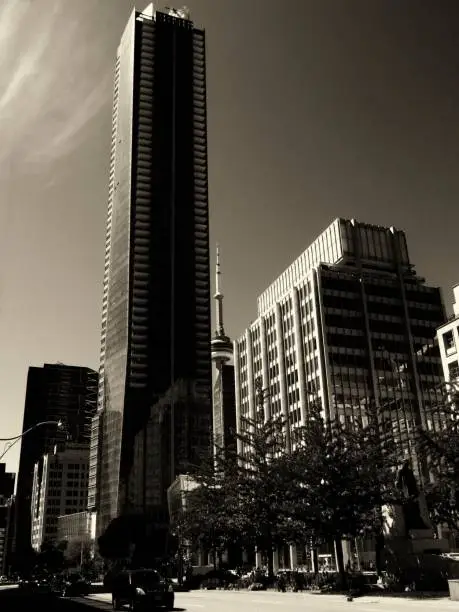 CN Tower and Skyscraper in Toronto