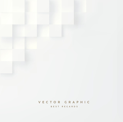 White abstract texture. Vector 3d geometric background