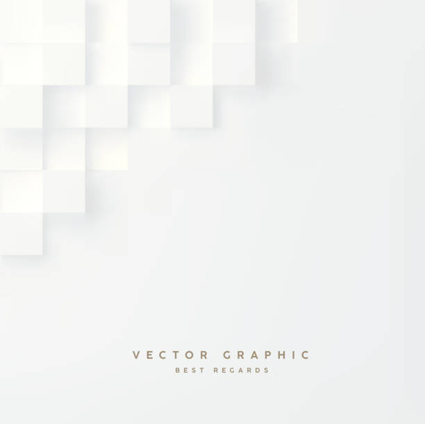 White abstract texture. Vector 3d geometric background White abstract texture. Vector 3d geometric background plain background stock illustrations