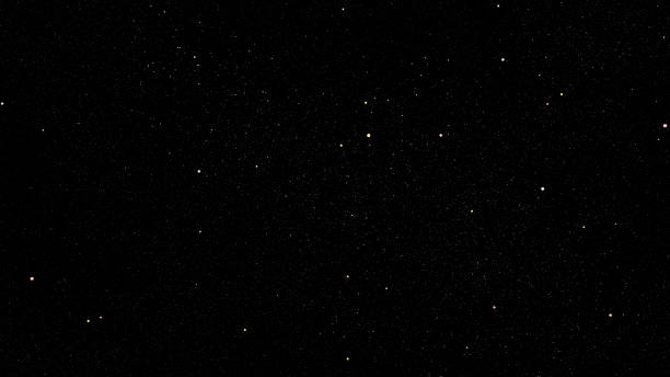 twinkling star field overlay texture on black background stock photo