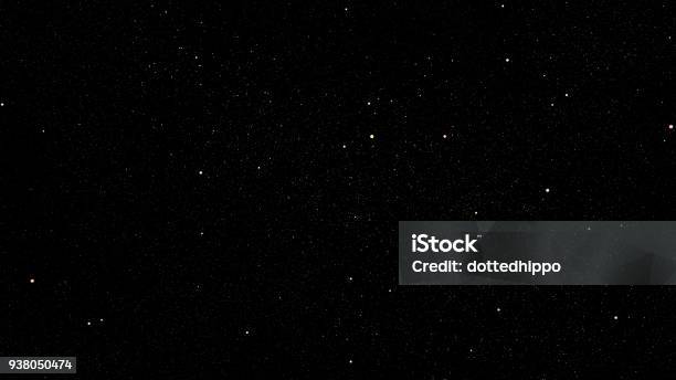 Twinkling Star Field Overlay Texture On Black Background Stock Photo - Download Image Now