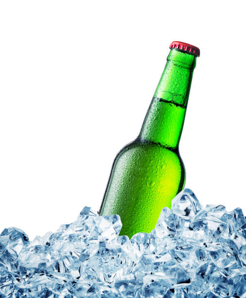 istock Green misted over bottle of beer on ice 938051090