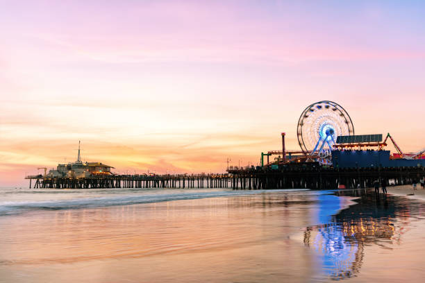 istock The Santa Monica Pier at sunset 938051284