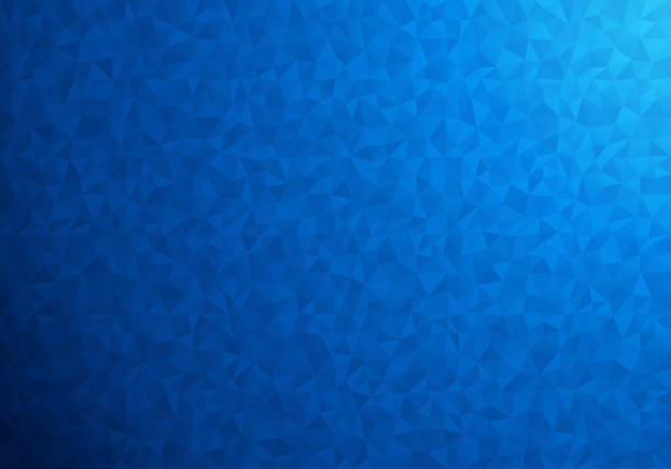Blue polygonal background Blue polygonal background and texture. abstract design, Vector triangle background template design. polygon textures stock illustrations
