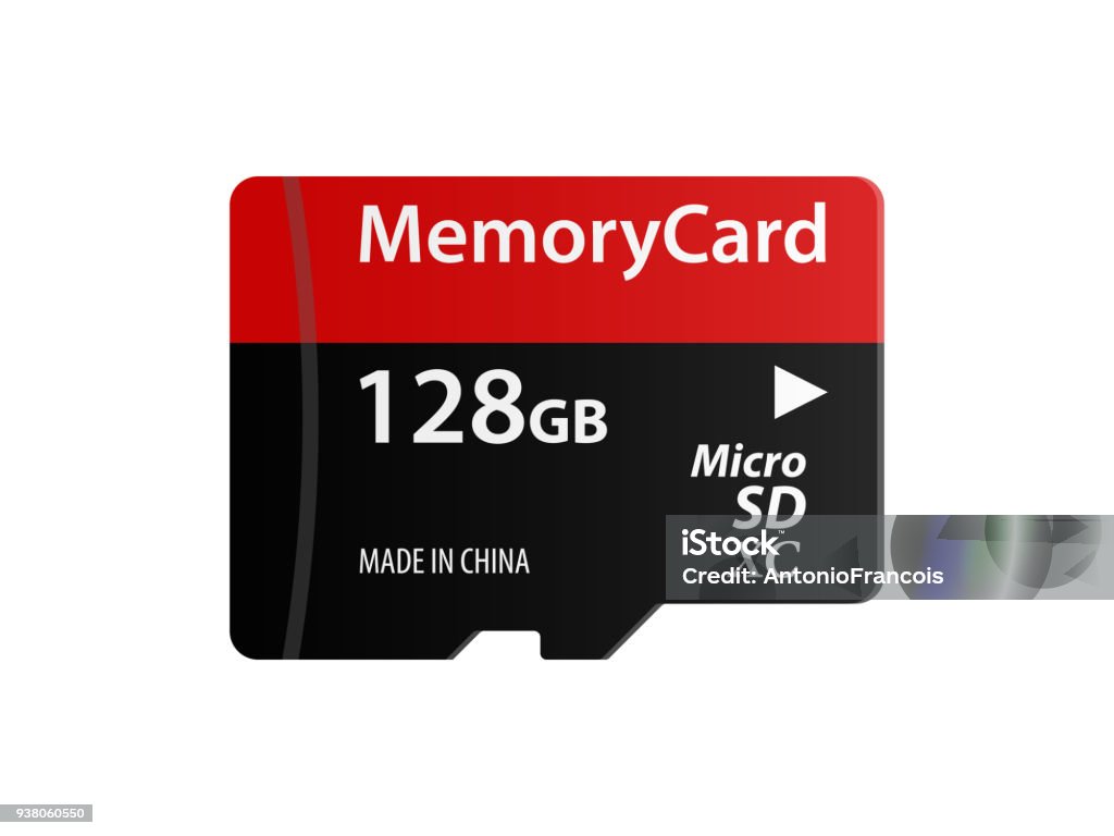 Memory Card Micro SD Icon Vector eps 10 Memory Card stock vector