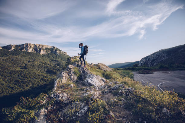 istock Man hiking on the mountain 938067816