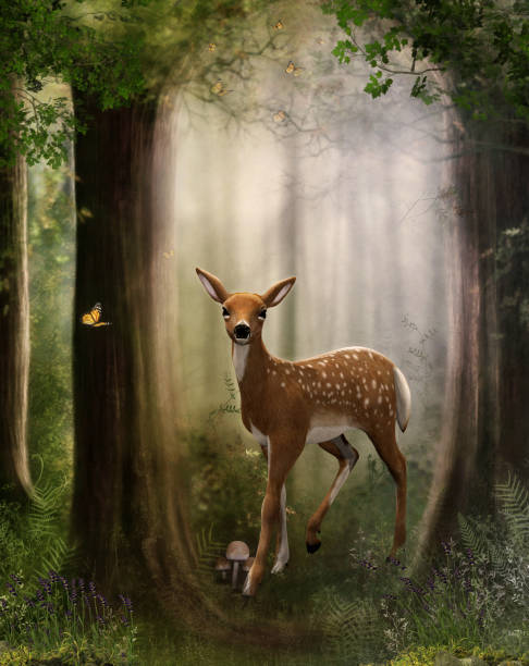 istock Roe Deer Fawn in an Enchanting Forest 938067950