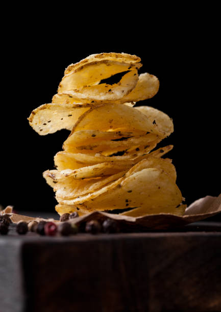istock Crispy delicious pepper potato crisps chips snack 938071112