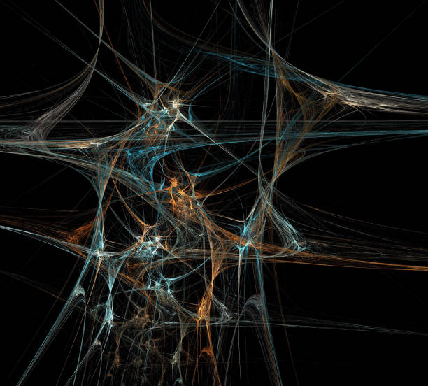 istock image of one Digital Fractal on Black Color 938072278