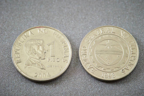 Philippine coin Philippine coin philippines currency stock pictures, royalty-free photos & images