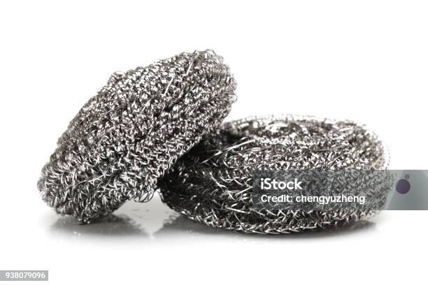 Steel Wool On A White Background Stock Photo - Download Image Now - Scouring Pad, 2015, China - East Asia