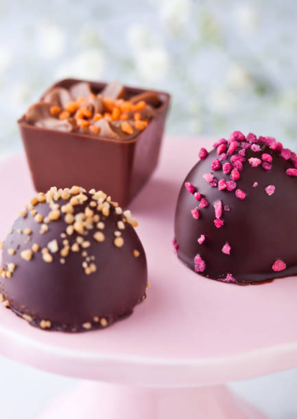 istock Luxury milk and dark chocolate candies variety 938080206