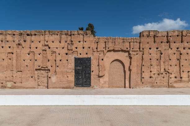 istock Ancient wall detail of 16th Century El Badi in Marrakesh 938088620