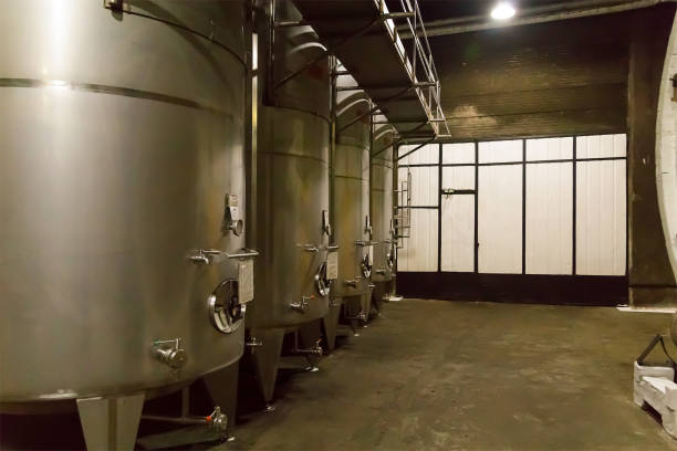 istock Iron steel tanks large capacity for brewing beer 938113074