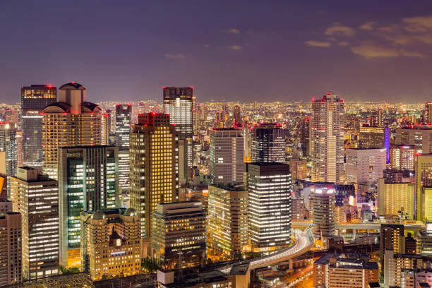 istock Twilight night city office building 938116394