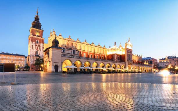 istock Krakow, Poland at night 938119354