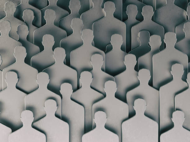 istock Backgound from shapes of people. Human resources and recruitment. 938131930