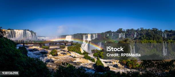 Foz Iguazu 23 Juni 2017 Panorama Der Iguazu Wasserfälle In Foz Iguazu Brasilien Stockfoto und mehr Bilder von Iguacufälle