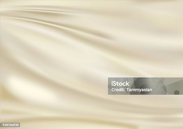 Satin Fabric Light Golden Lavel 1 Stock Photo - Download Image Now - Backgrounds, Gold - Metal, Gold Colored