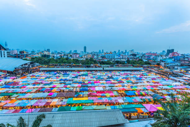 istock color roof in Train Night Market Ratchada 938141122