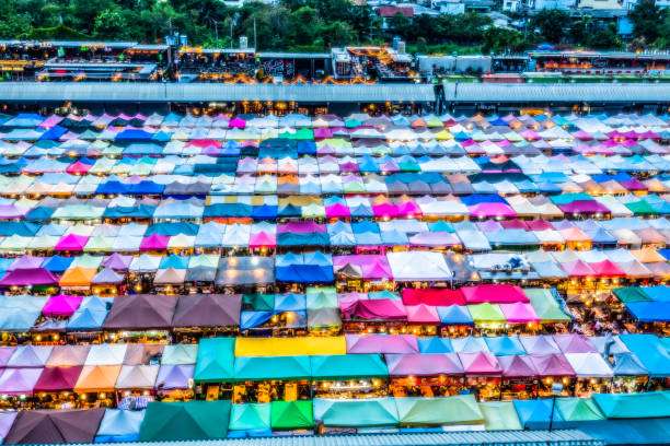 istock color roof in Train Night Market Ratchada 938141128