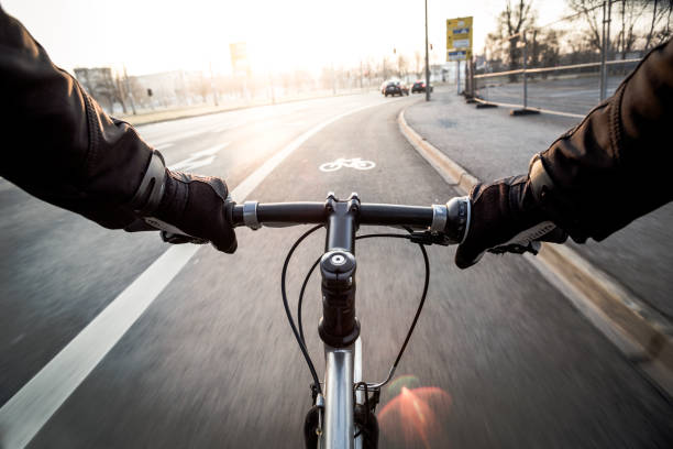 istock First-person view of cyclist at morning 938141990