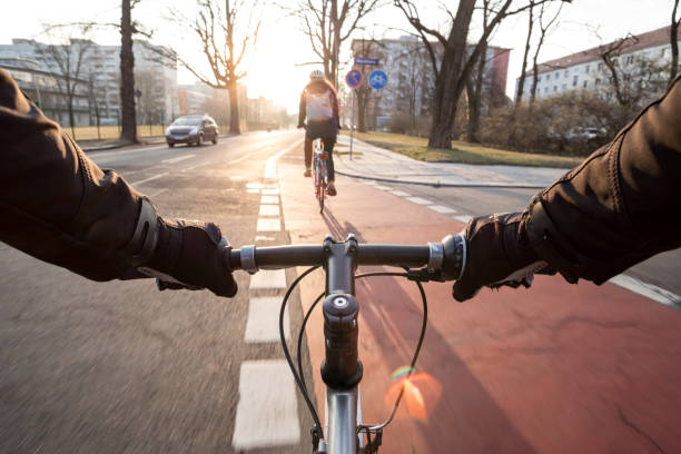 istock First-person view of cyclist at morning 938142026