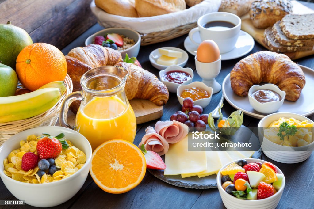 breakfast table Breakfast Stock Photo