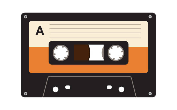 illustrations, cliparts, dessins animés et icônes de cassette audio - cassette audio