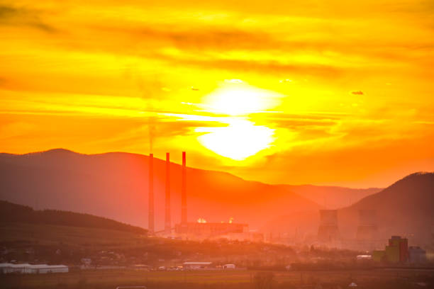 Air pollution form chemical factory