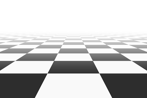 background with checkered surface in perspective view. vector illustration
