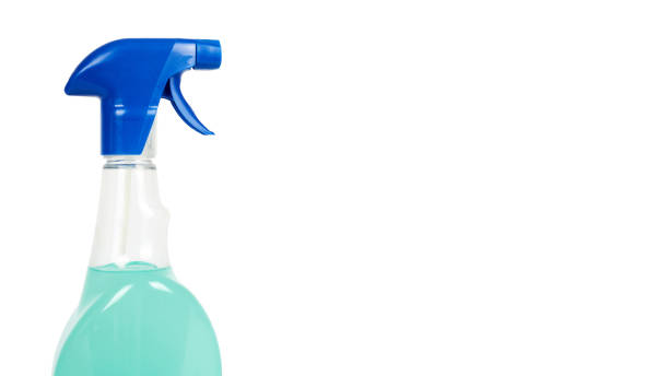 istock Cleaning spray bottle isolated on white background. Housework and sanitary concept. copy space, template 938186668