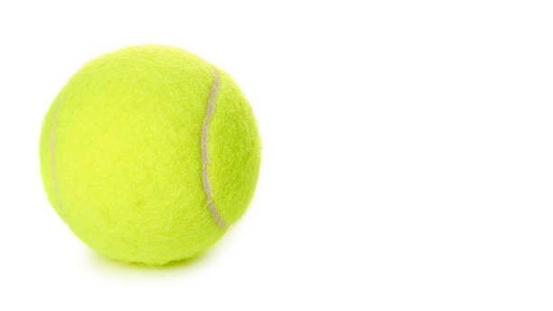 istock Single tennis ball isolated on white background. copy space, template 938186872