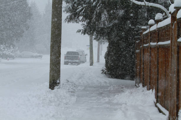 istock A snow covered street