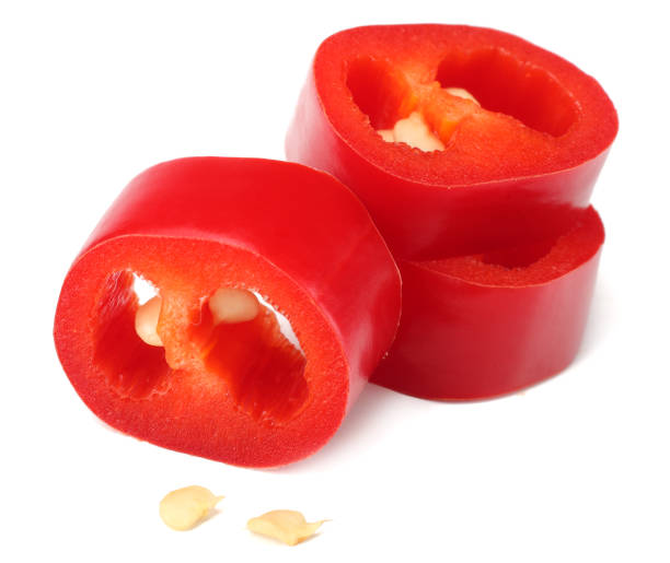 istock sliced red hot chili peppers isolated on white background 938204904