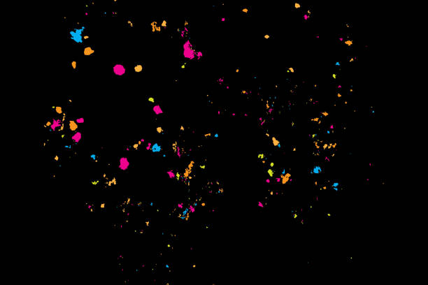 istock Paint splatter background. Colourful explosion of paints. Grainy textured holiday birthday design for greeting cards and craft paper template visuals. Vector. 938209474