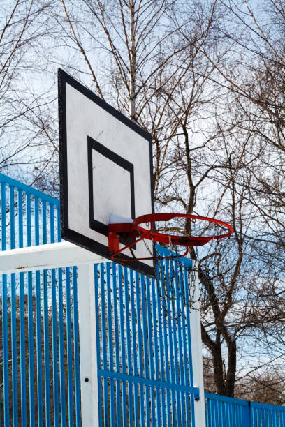 istock basketball court in winter 938222700