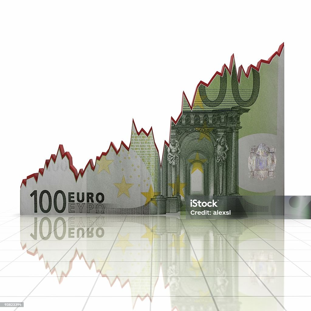 Euro croissance graphique - Photo de Monnaie de l'Union Européenne libre de droits