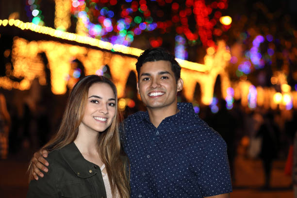 istock Couple at Christmas Lights 938238650
