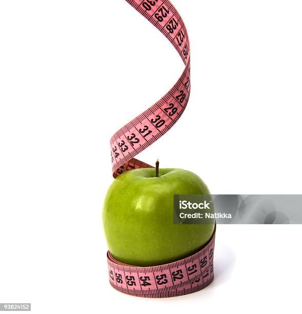 줄자 랩드 그린 주위에서 사과나무 0명에 대한 스톡 사진 및 기타 이미지 - 0명, 녹색, 분홍