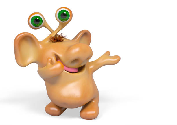 istock 3d fantasy cartoon monster isolated rendering 938242434