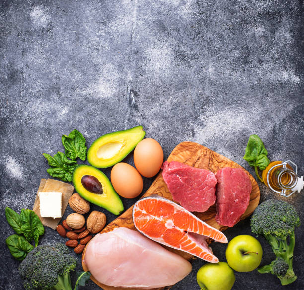 istock Healthy low carbs products. Ketogenic diet. 938242526